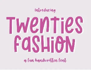 TwentiesFashion_PERSONALUSE font