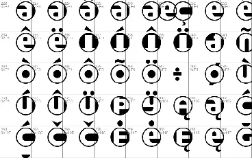 Roundel font