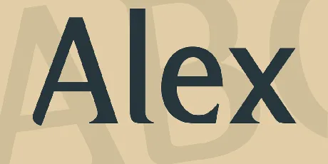Alex font