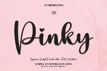 Pinky Script font