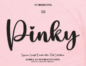 Pinky Script font