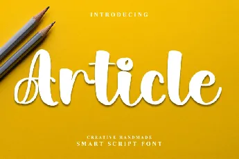 Article font