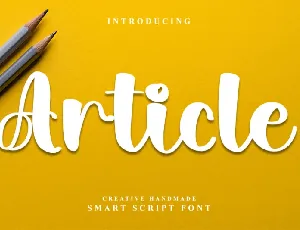 Article font