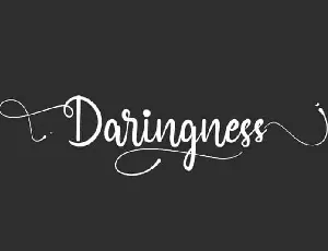 Daringness font