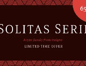 Solitas Serif Family font