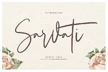 Sarvati Script font