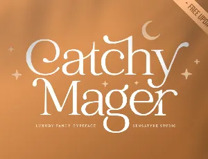 Catchy Mager font