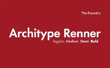 Architype Renner font