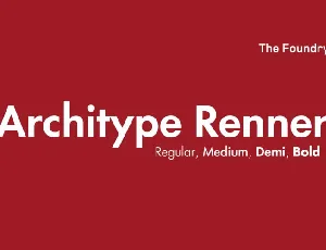 Architype Renner font