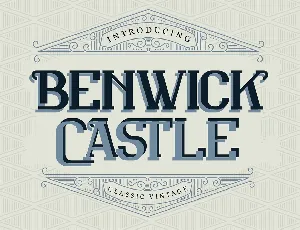 Benwick Castle font