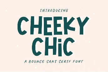 CheekyChic_PERSONALUSE font