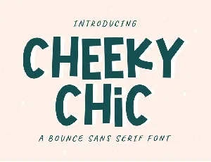 CheekyChic_PERSONALUSE font