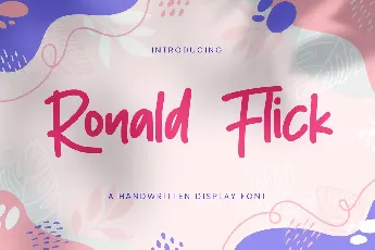 Ronald Flick font