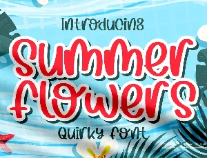 Summer Flowers font
