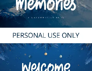 Winter Memories font