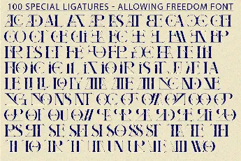 Allowing Freedom Demo font