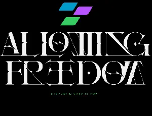 Allowing Freedom Demo font