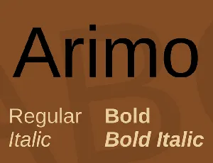 Arimo font