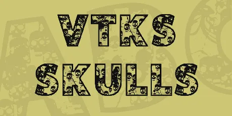 VTKS SKULLS font