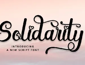 Solidarity font