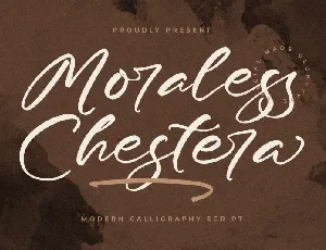 Moraless Chestera font