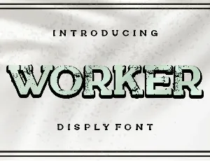 Worker font