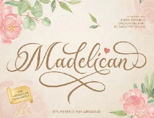 Madelican Calligraphy font