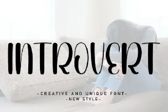 Introvert Display font