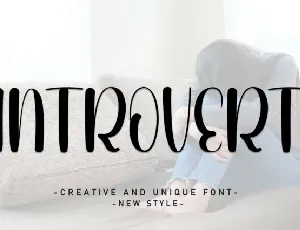 Introvert Display font