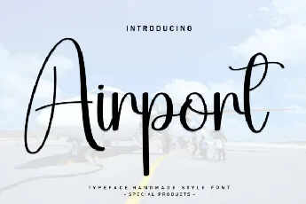 Airport Script font