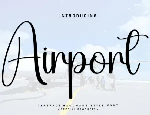 Airport Script font