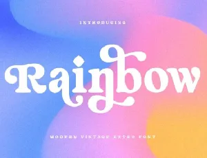 Rainbow Serif font