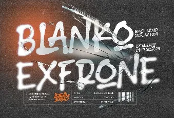 Blanko Exfrone font