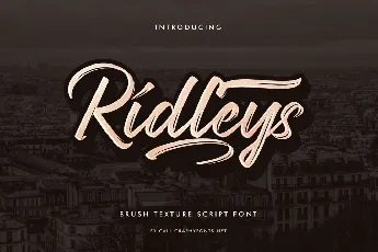 Ridleys Demo font