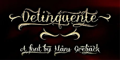 Delinquente Demo font