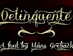 Delinquente Demo font