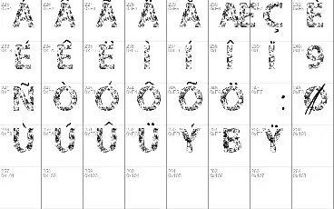 VTKS FLOWERS IN OUR SOUL font