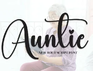 Auntie Script font