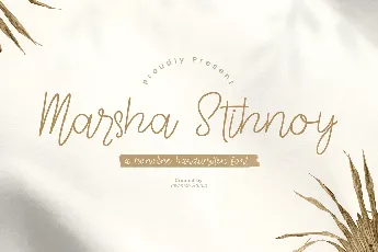 Marsha Stihnoy font