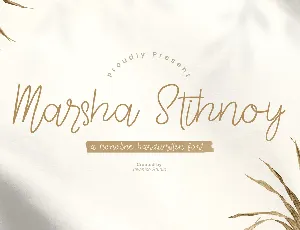 Marsha Stihnoy font