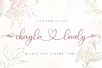 Chayla Lovely font