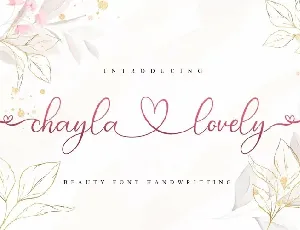 Chayla Lovely font