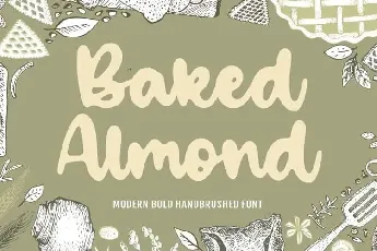 Baked Almond Handbrushed font