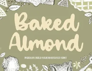 Baked Almond Handbrushed font