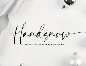 Handsnow Handlettered font