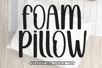 Foam Pillow Display font