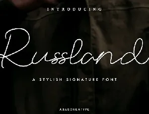 Russland font