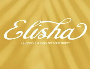 Elisha Script font