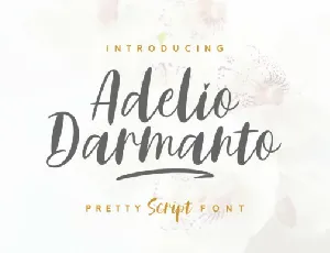 Adelio Darmanto font