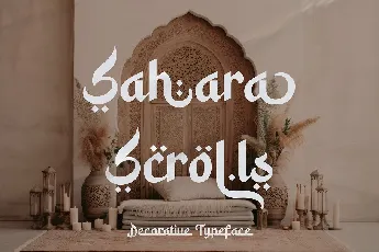 Sahara Scrolls font